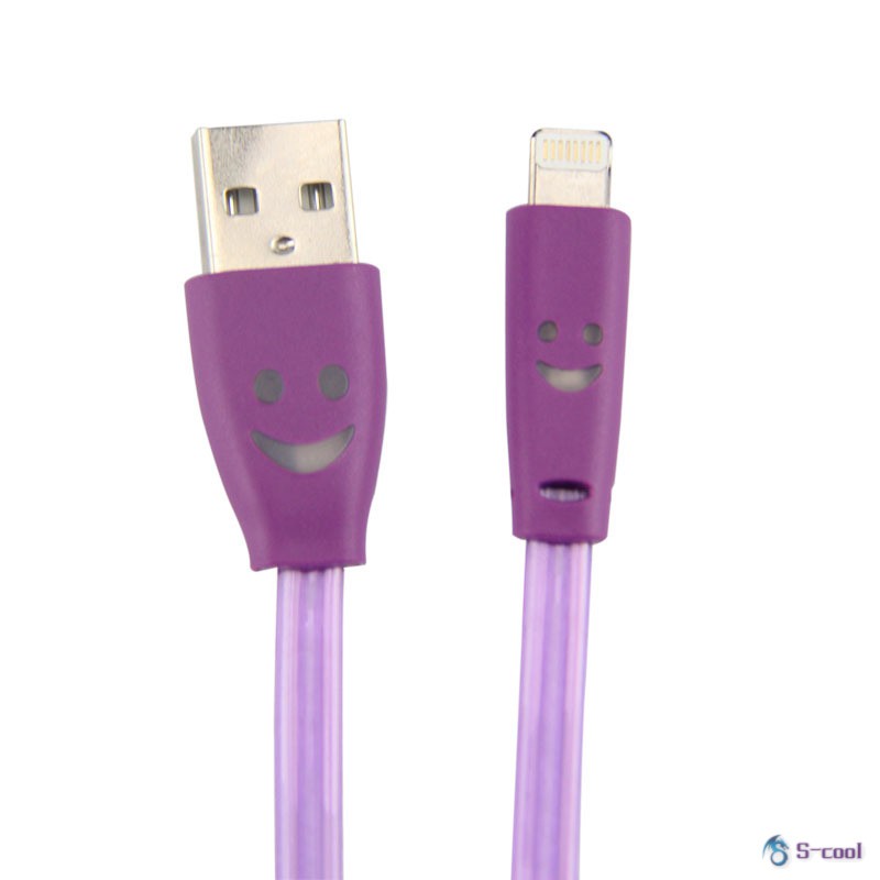 Dây cáp sạc dữ liệu USB có đèn LED cho điện thoại iPhone 6 / 6 Plus / 5 / 5S