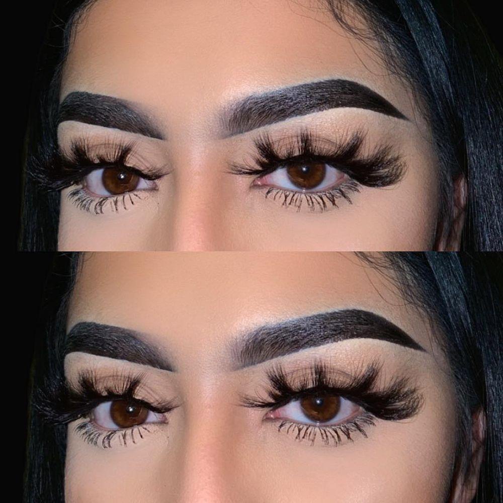 1 Cặp Lông Mi Giả SKONHED 30mm 6D Dài 30mm Trang Điểm Mắt Thủ Công