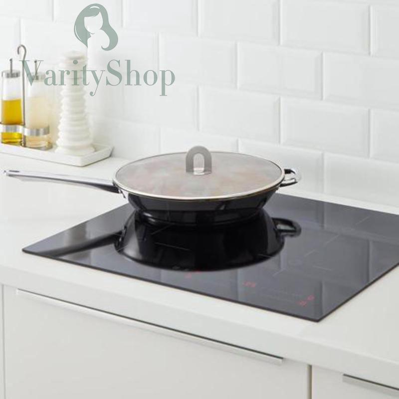 Nắp thép không gỉ đậy chảo chống bắn dầu nóng 3 kich cỡ lựa chọn tiện lợi