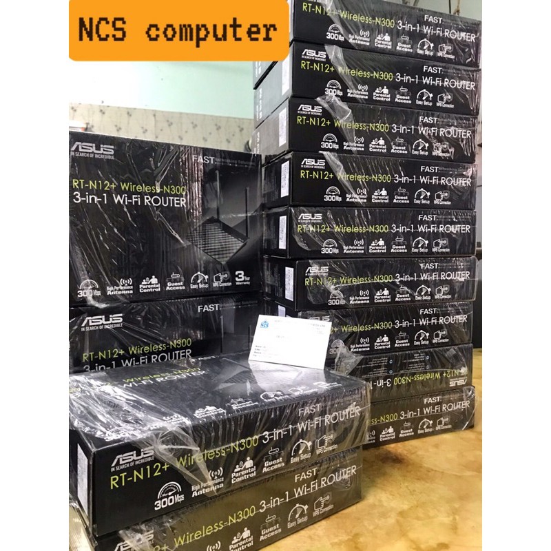 [Freeship- Hàng có sẵn] Bộ phát wifi Asus RT-N12+ chuẩn N301 - Hàng chính hãng nguyên Seal | BigBuy360 - bigbuy360.vn