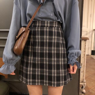 Chân váy bút chì kẻ caro - MS26