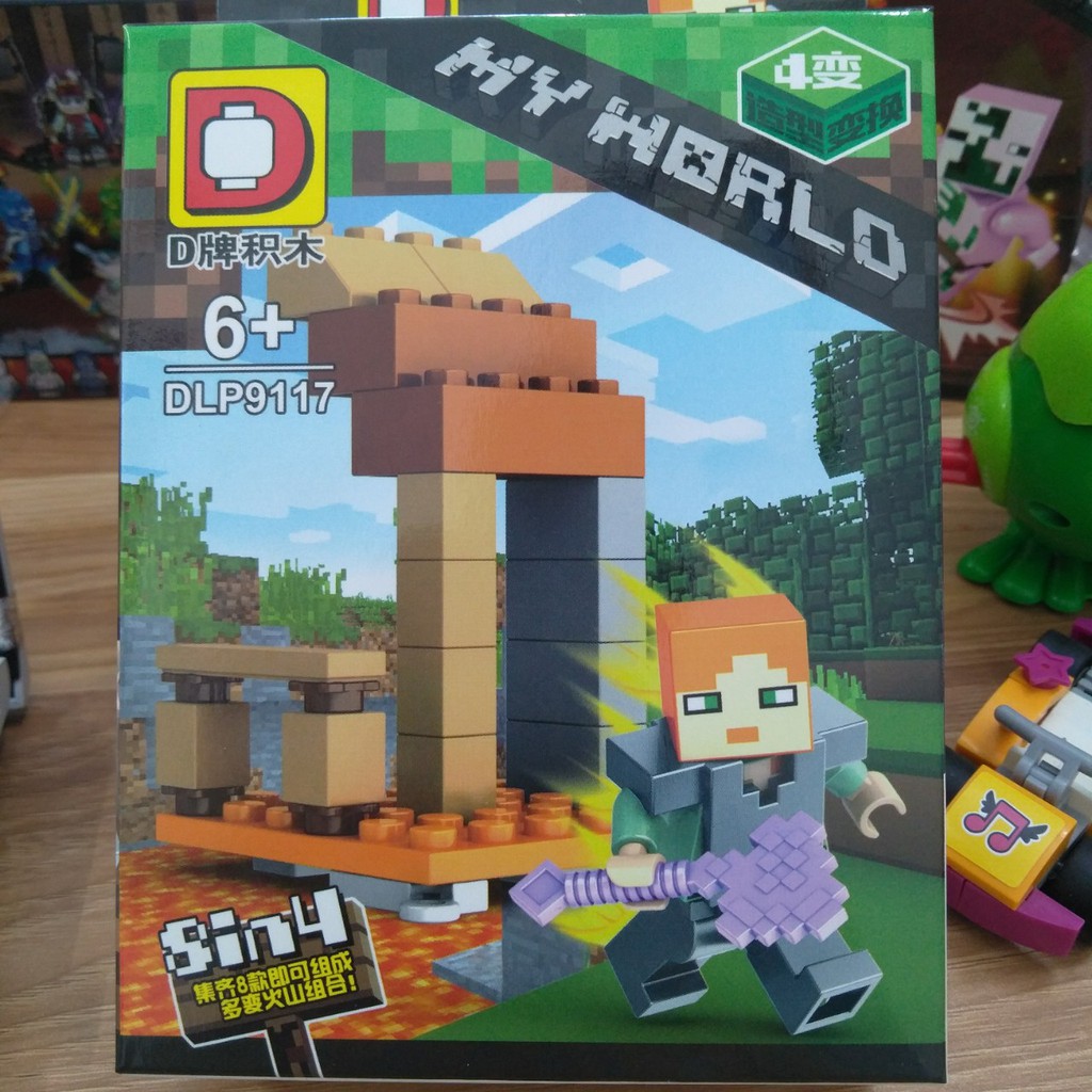 Lắp ráp xếp hình not Lego minecraft my world DLP9117