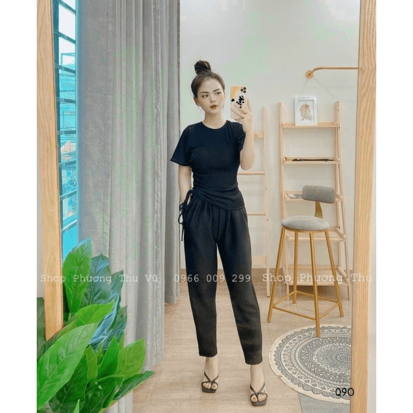 (Free ship) Sét Thun Gân Tăm Mặc Ở Nhà Thoải Mái, Khô Thoáng Cho Chị Em Từ 40-55kg UP VLTN Shop