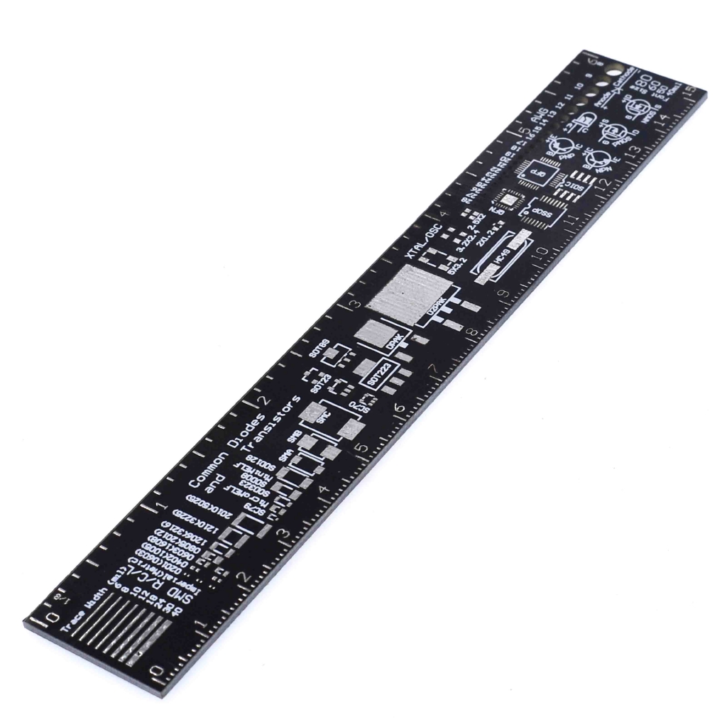 Thước đo lường 180 độ cho 15cm 20cm 25cm 30cm PCB Chip IC SMD Diode đa năng