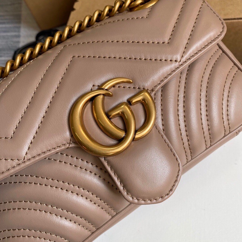 Túi xách Gucci Marmont cao cấp màu nude size 22cm