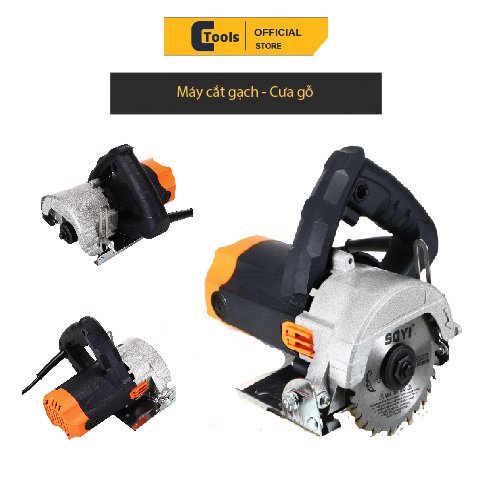 Máy cắt gạch gỗ cầm tay Aotuo sử dụng động cơ đồng mạnh mẽ