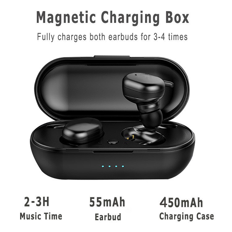 Tai nghe thể thao không dây Bluetooth 5.0 NOVA chống nước điều khiển cảm ứng