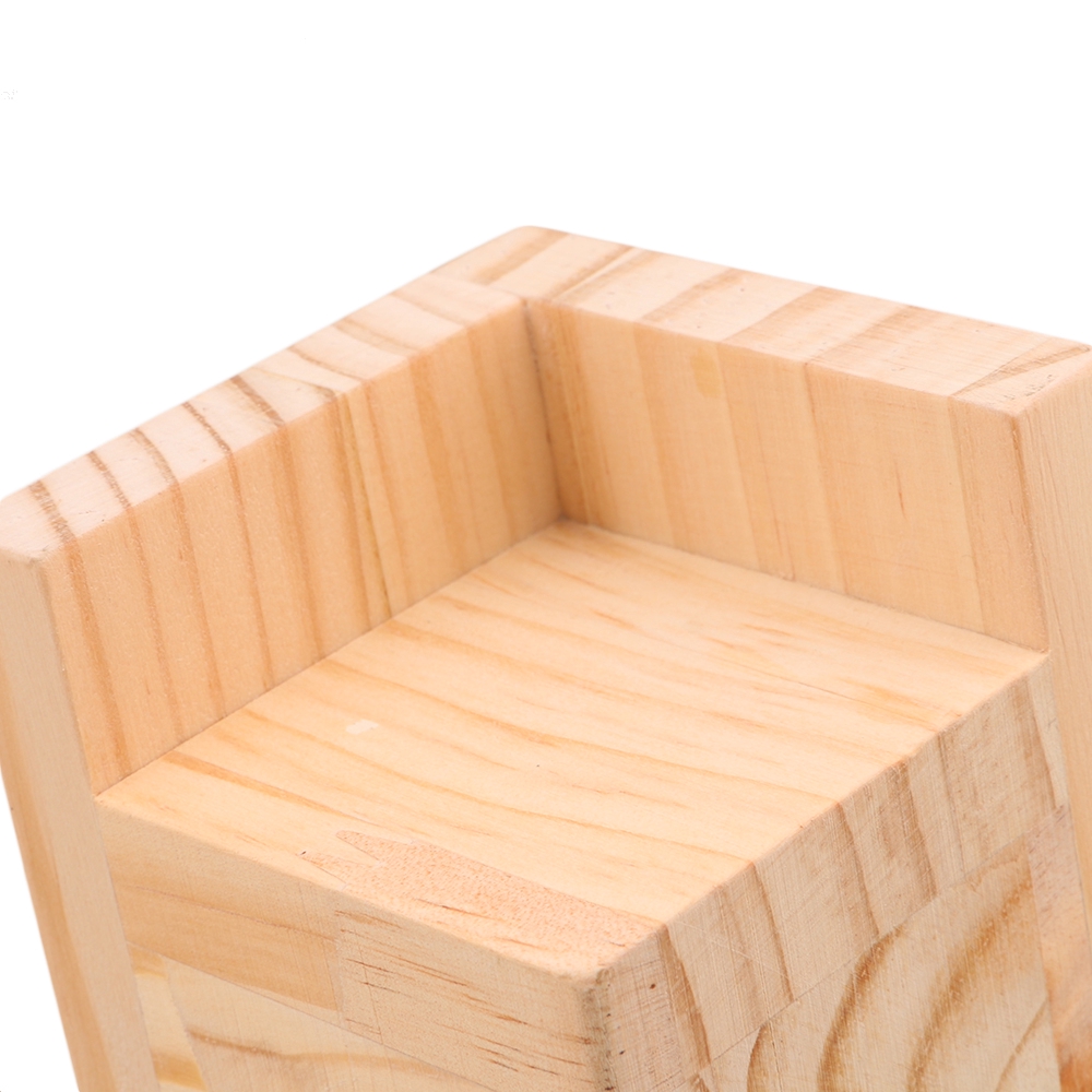 Tấm lót chân đồ nội thất bằng gỗ rắn hình chữ L Tăng chiều cao thêm 3/5/8CM hỗ trợ chân giường