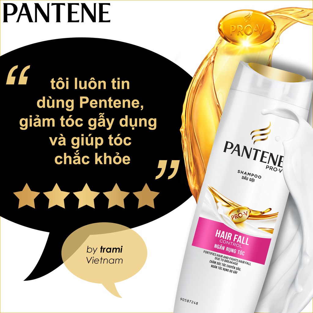 Dầu Gội Đầu Pantene 900ml Ngăn Rụng Tóc, Phục Hồi Hư Tổn, Suôn Mượt Óng Ả, Dưỡng Tóc Mềm Mại - HT048