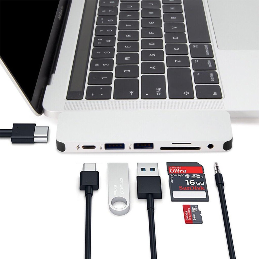 Cổng chuyển Hyperdrive SOLO 7 in 1 USB-C Hub cho MacBook và PC - GN21D - Hàng Chính Hãng