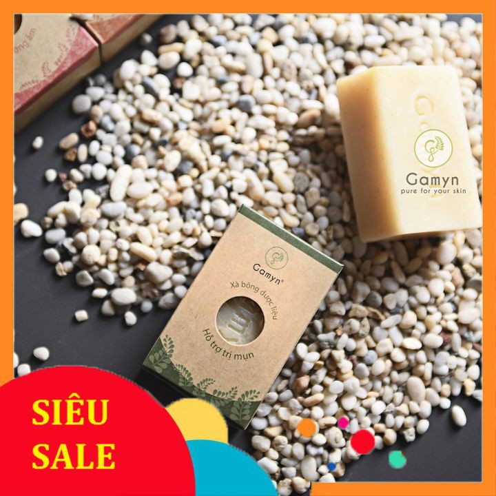 Xà bông Dược Liệu Trị mụn Gamyn  Giảm tiết dầu cho da nhờn
