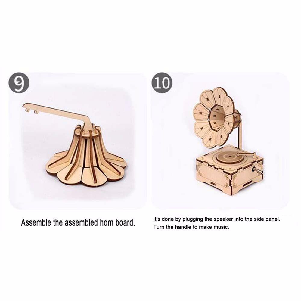 Hộp Nhạc Đồ Chơi Bằng Gỗ Thủ Công DIY Dành Cho Trẻ Em