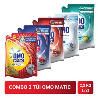 Combo 2 túi nước giặt Omo Matic (2.3kg/túi)
