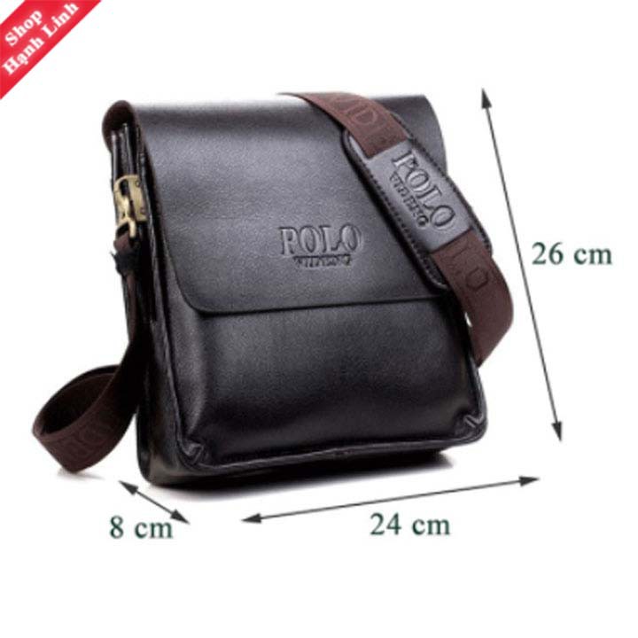 Túi đeo chéo nam Polo da Pu cao cấp MS 8865-2, đựng Ipad 11 inch