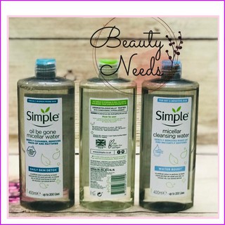 Tẩy trang Simple 400ml của Anh