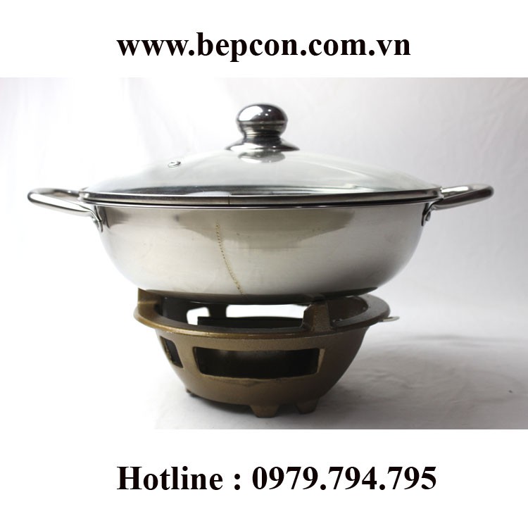 Bếp Cồn  ⚡ Freeship ⚡Giảm 30K Khi Mua ComBo Bếp Cồn Tô & Nồi Lẩu Hotpot size 28cm