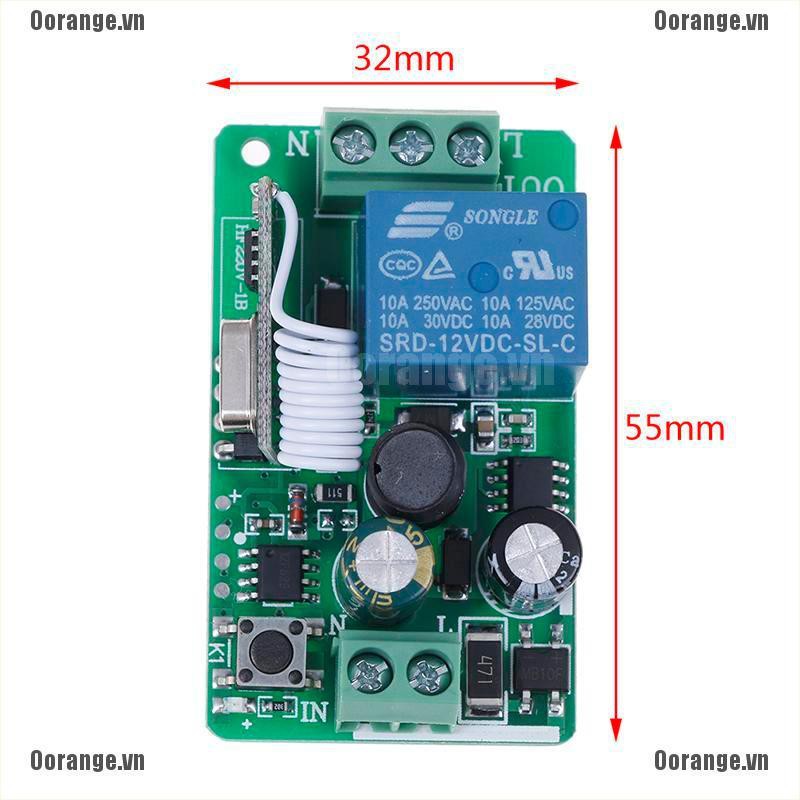 Thiết Bị Điều Khiển Từ Xa Điện Tử 1 Kênh 220v 433mhz