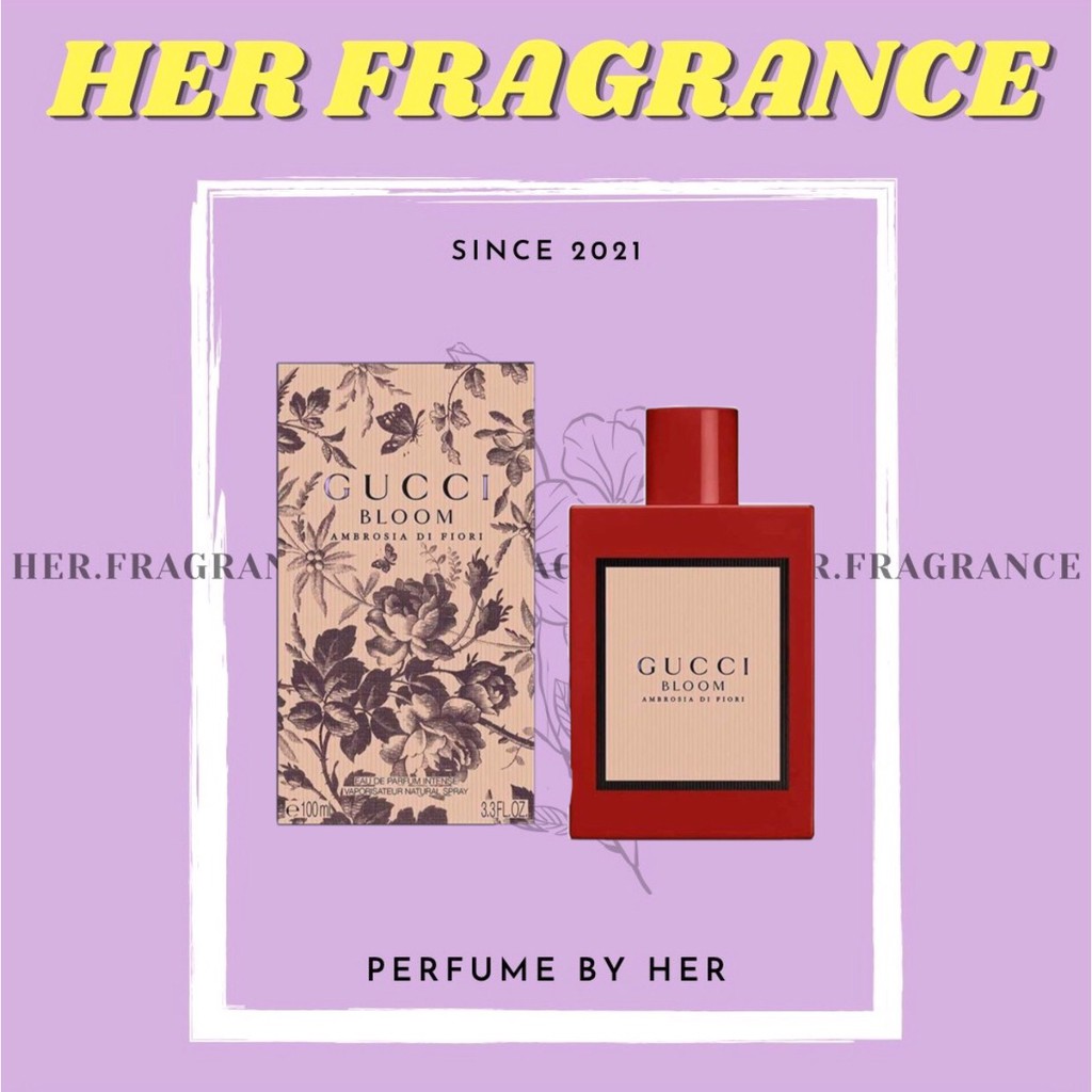 🐻 Nước Hoa Gucci Bloom Ambrosia di Fiori EDP - 𝐇𝐞𝐫 𝐅𝐫𝐚𝐠𝐫𝐚𝐧𝐜𝐞 -