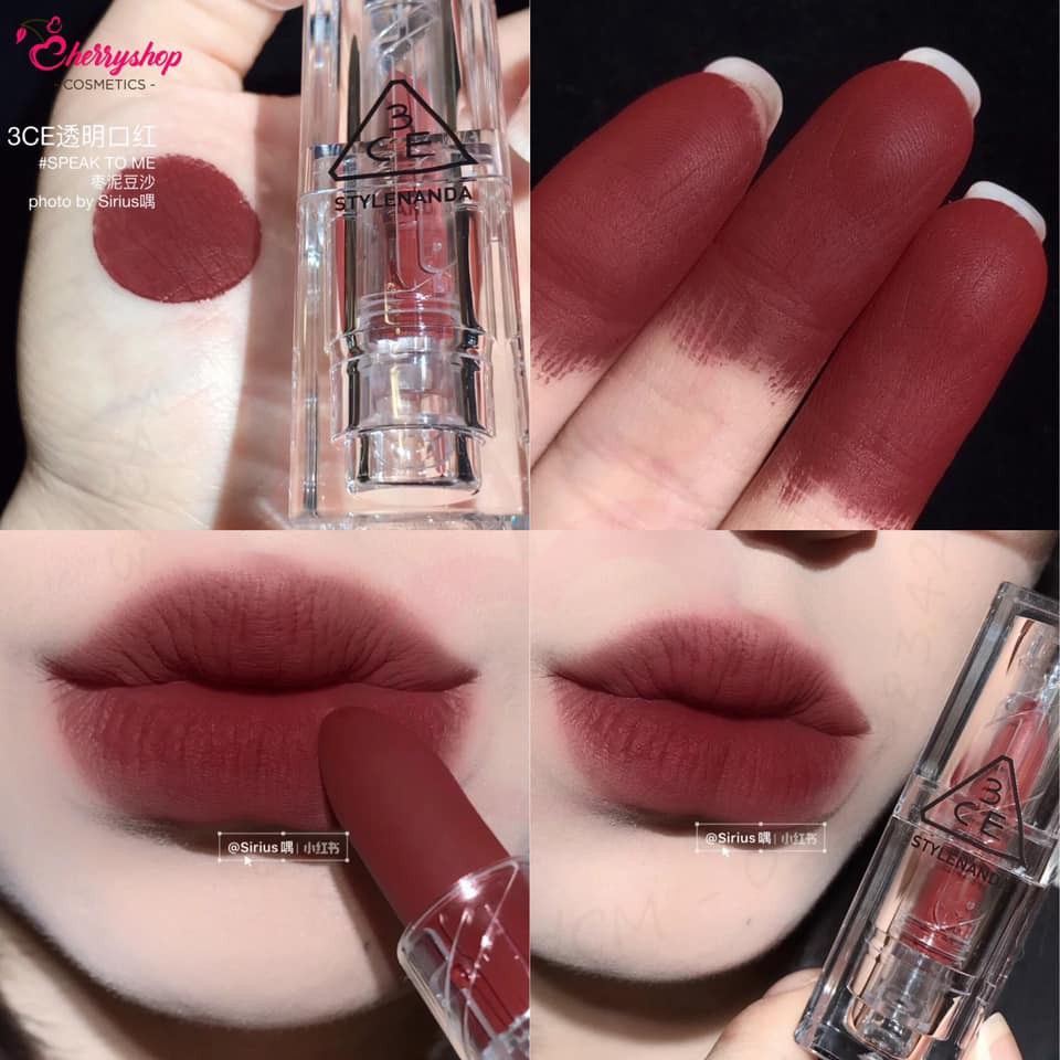 Son Lì 3CE Soft Matte Lipstick Clear Layer Edition