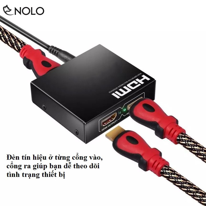 Bộ Chia HDMI Từ 1 Cổng Ra 2 Cổng Chất Lượng Full HD, Ultra HD 4K Hình Ảnh Sắc Nét Chất Lượng Cao