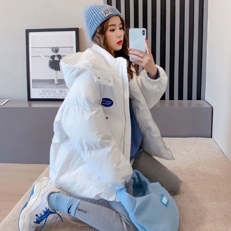 ÁO PHAO NHIỀU MÀU CÓ MŨ - LOGO TRÒN HÀNG QCCC