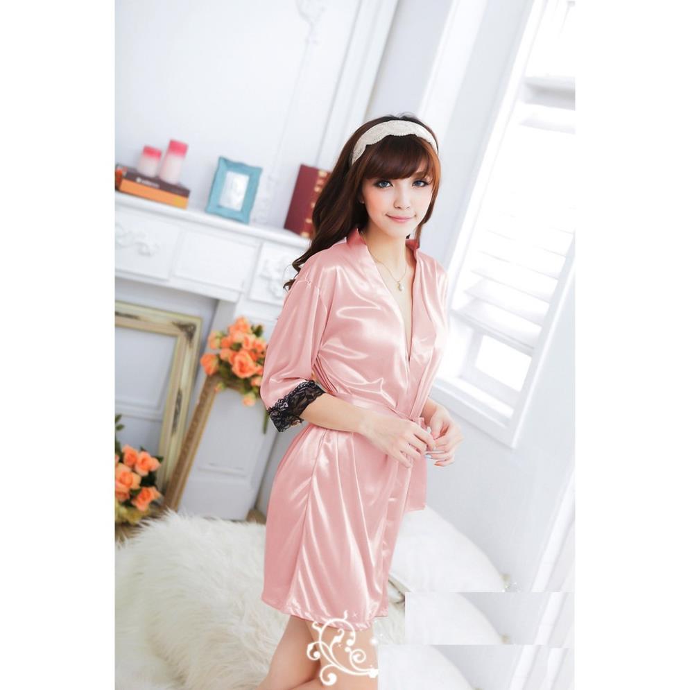 Áo choàng ngủ lụa satin phong cách kimono sexy - Konni39 Sơn  Hòa - 1900886806