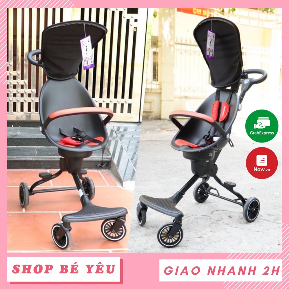 Xe đẩy gấp gọn  𝑭𝒓𝒆𝒆𝒔𝒉𝒊𝒑  Xe đẩy dạo chơi gấp gọn cho bé Baobaohao V5 màu đỏ