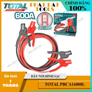 Dây nối sạc bình ắc quy acqui 600AMP 200AMP 2.5m 3m Total PBCA12001 Total PBCA16008L- Dụng cụ Phát Đạt PH