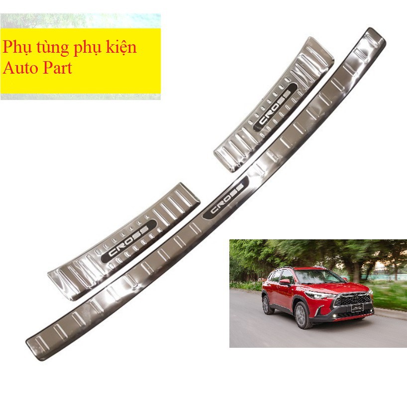 Chống Trầy Cốp Toyota Cross,  Chống Trầy Cốp Trong, Ngoài Toyota Corolla Cross Inox