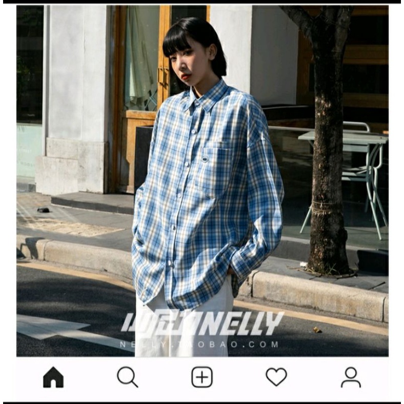 Áo sơmi Nelly caro nam nữ