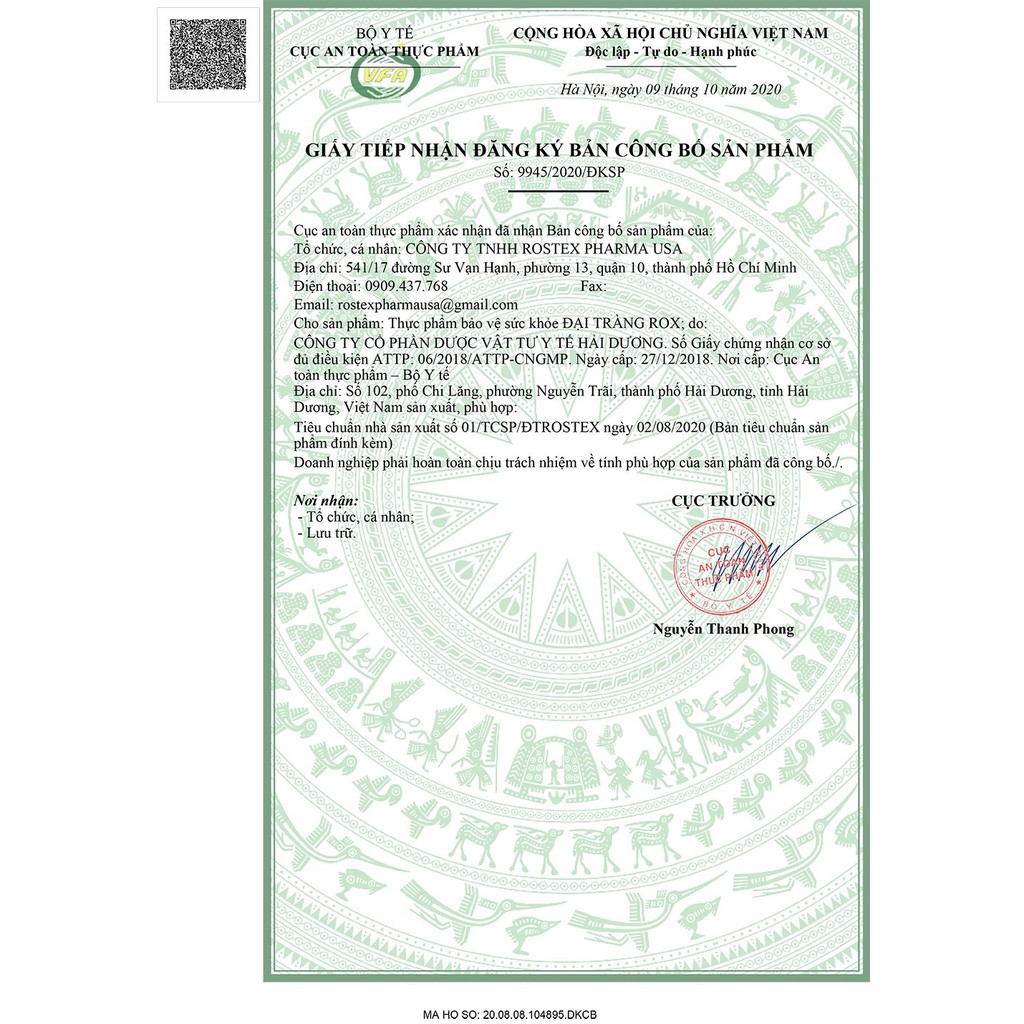 Viên uống Đại Tràng Rox giảm viêm đại tràng, rối loạn tiêu hóa - Hộp 30 viên [Đại Tràng Rox 30v]