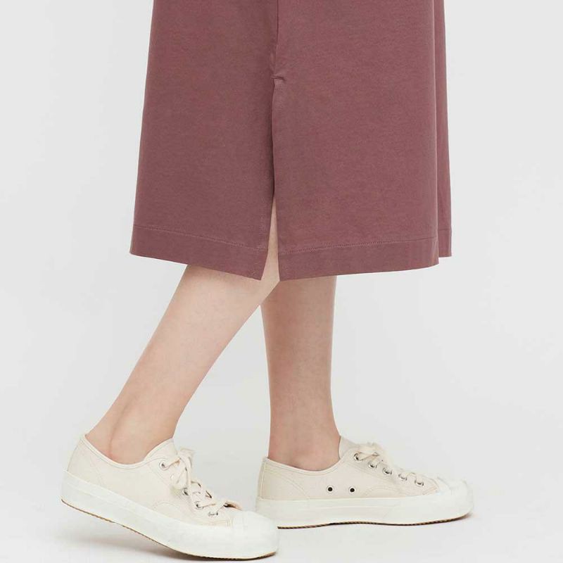 🌹🌿❤ Đầm Uniqlo Mercerized Cotton Short-Sleeve Long T Dress
