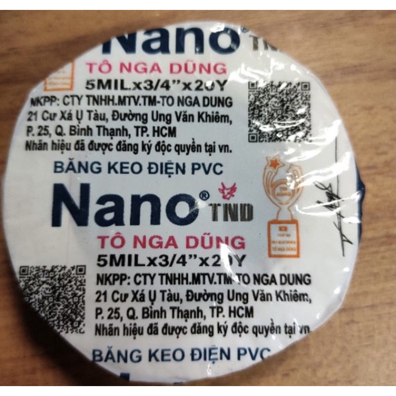 Băng keo điện. Băng keo đen thương hiệu NANO Đủ màu giá sỉ