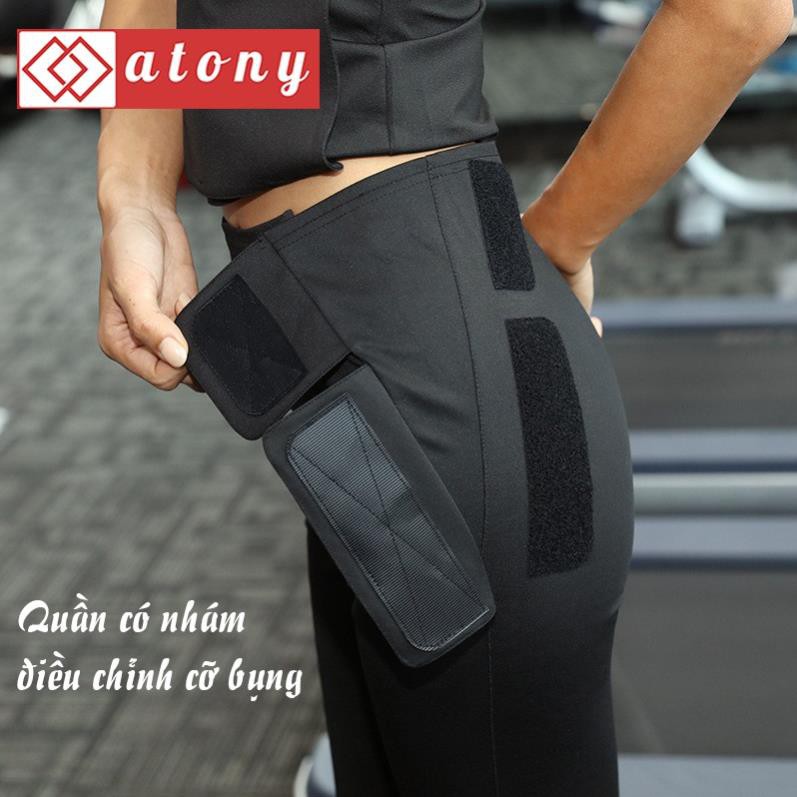 Quần Legging Tập Gym Giảm Cân ATONY - Sinh Nhiệt, Đổ Mồ Hôi, Giảm Mỡ Bụng, Hỗ Trợ Tập Yoga, Zumba, Aerobic, Chạy Bộ sexy