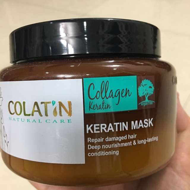 Kem ủ tóc phục hồi chuyên sâu Colatin Keratin Hair Mask (dạng hũ) 500ml