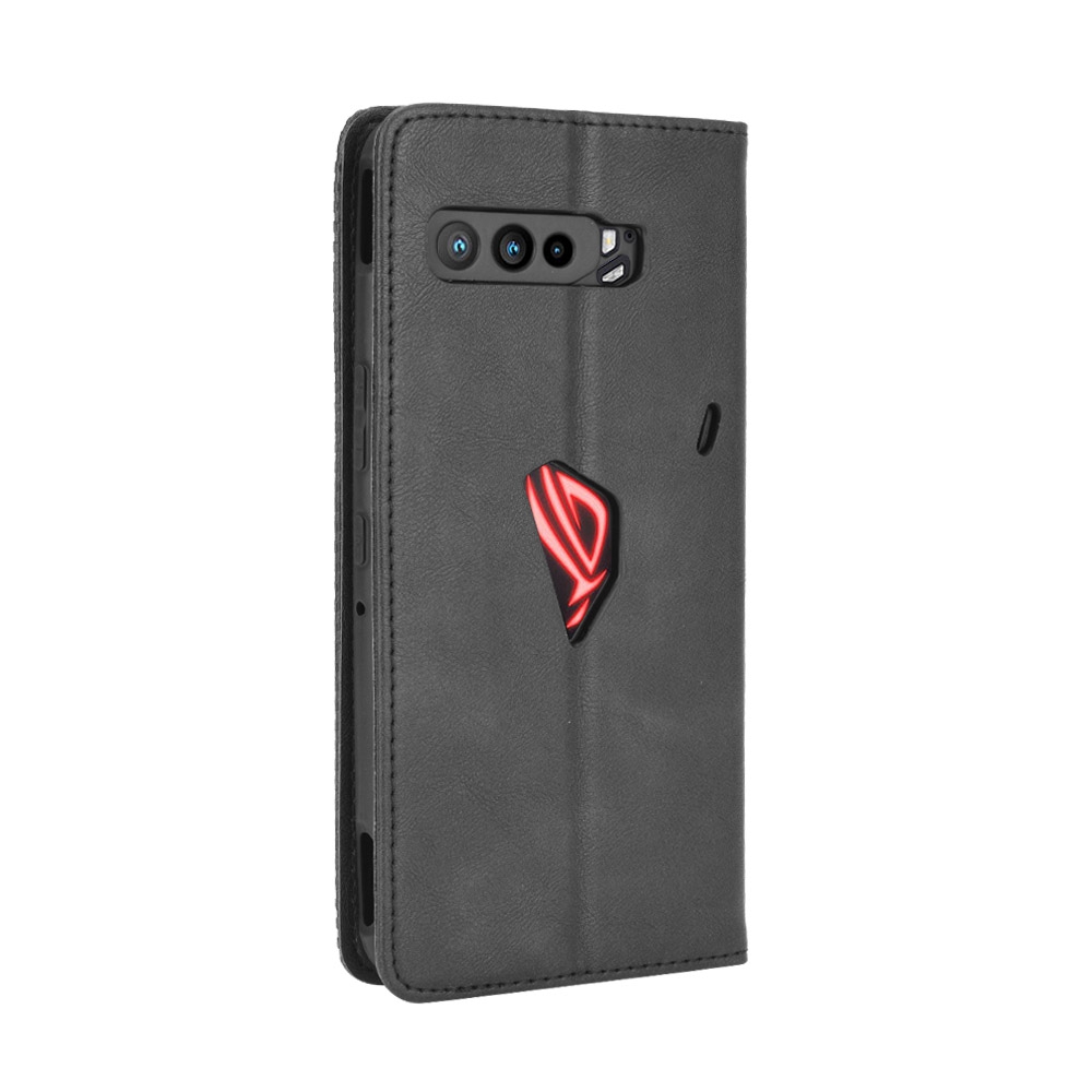 Bao da điện thoại PU kiểu ví nắp lật khóa cài từ tính cho ASUS ROG Phone 3 ZS661KS