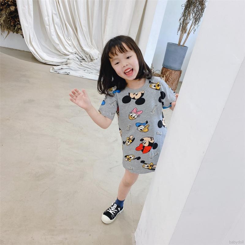 Áo Thun Dài Tay In Hình Hoạt Hình Cho Bé Gái 0-7 Tuổi