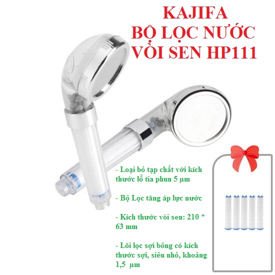 KAJIFA - Vòi Sen Lọc Nước Shower Head + Tặng Bộ 5 cái lõi lọc PP Filter