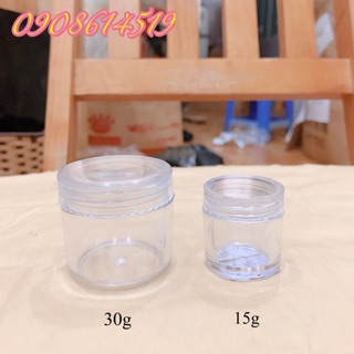 Hủ đựng mỹ phẫm 10g và 30g 1 lố 100c