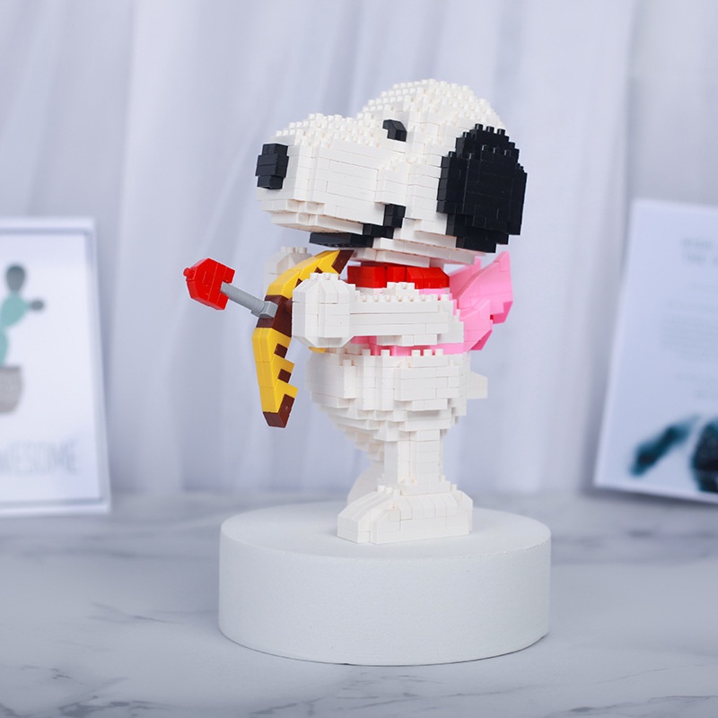 Đồ Chơi Lắp Ráp Mô Hình Chú Chó Snoopy 3D Dễ Thương Dùng Làm Quà Tặng Cho Bé