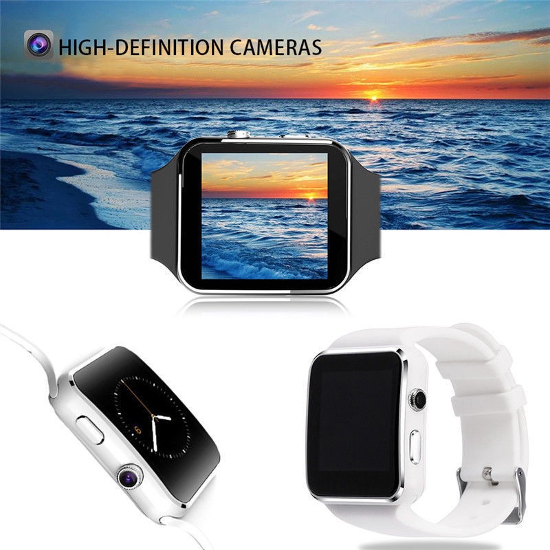 【P&amp;T】(Vòng đeo tay sức khỏe)X6 Bluetooth Screen Smartwatch Smart Watch for IOS Android iPhone Samsung Fashion Watches