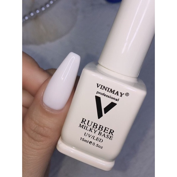 sơn gel màu gạo sơn base vinimay 2 trong 1 lẻ chai 12 màu
