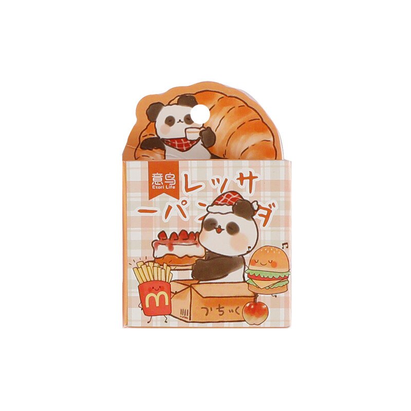 Hộp 45 sticker Gấu trúc Panda trang trí sổ tay