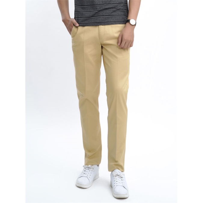 Quần kaki nam Aristino  ly vĩnh viễn , cotton thấm hút ,có tú sau AKK015S7-regular