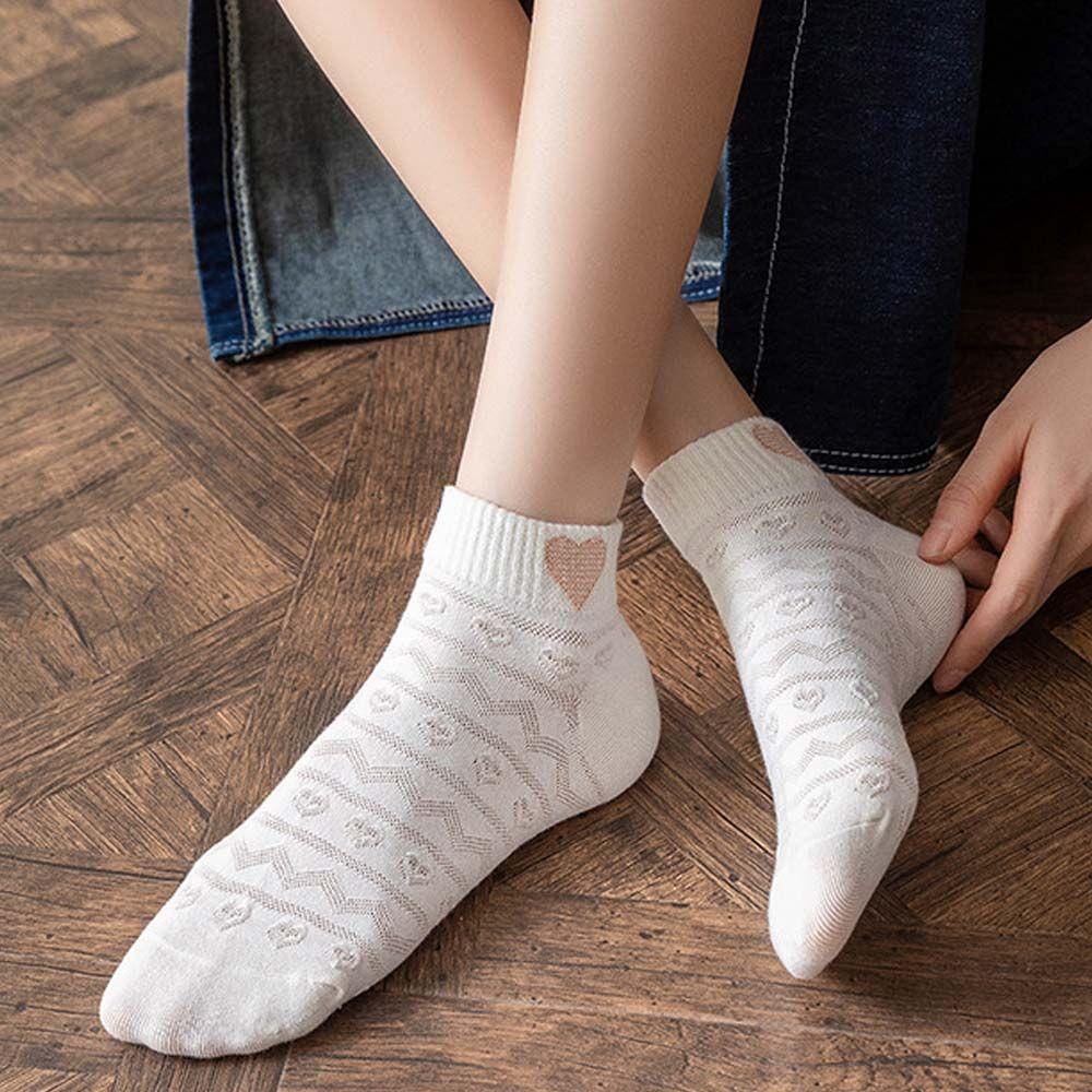 Vớ Cotton Cổ Thấp In Họa Tiết Mèo/ Thỏ Dễ Thương Vui Nhộn Thời Trang Cho Nữ