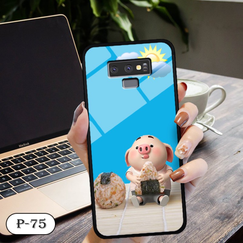 Ốp lưng kính 3D Samsung Galaxy Note 9-hình cute