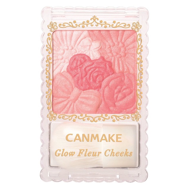 Phấn má hồng Canmake Glow Fleur Cheek Kèm cọ