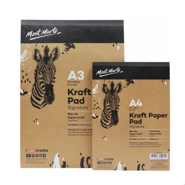 Sổ giấy Kraft Mont Marte - Signature Kraft Paper Pad