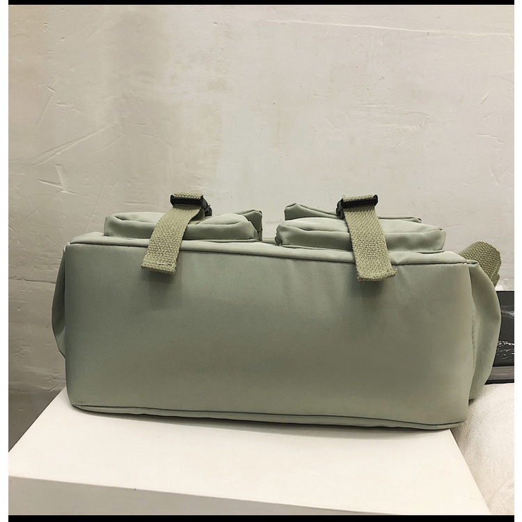 Túi Đeo Chéo Vải Bố Thiết Kế Mới Thời Trang Theo Phong Cách Nhật Hàn