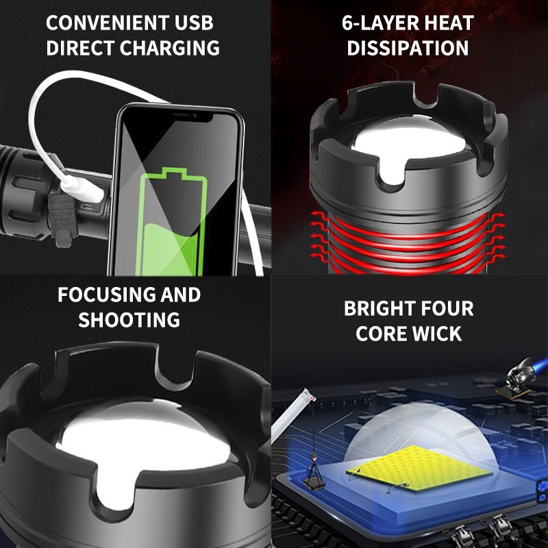 Đèn Pin Xhp110 Xhp90.3 Led Chống Thấm Nước